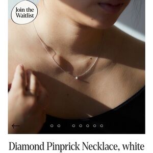 Catbird Diamond Pinprick Necklace white gold